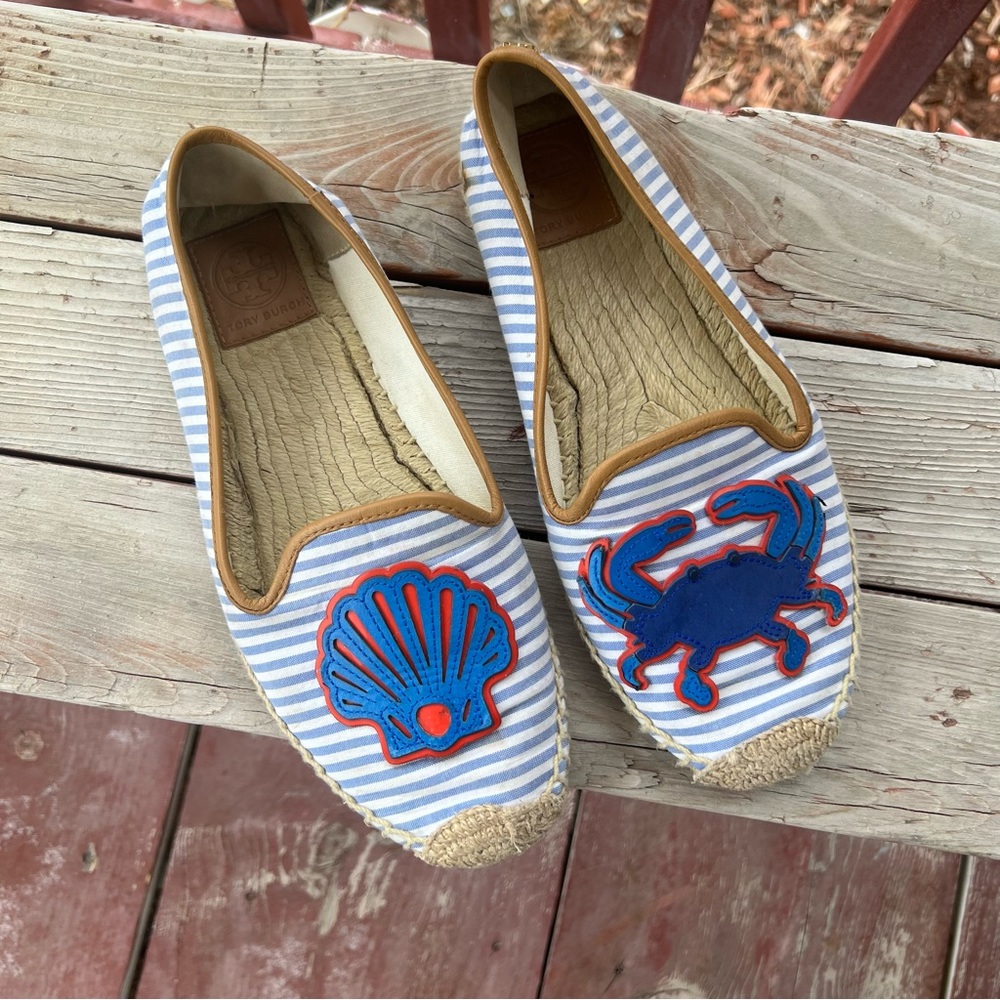 Tory Burch Crab and Shell Espadrilles